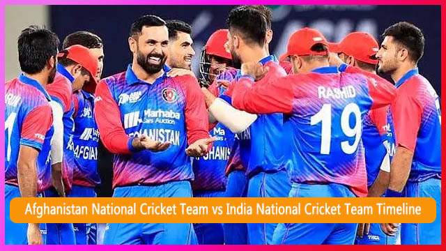 Afghanistan National Cricket Team vs India National Cricket Team Timeline