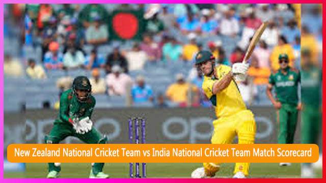 New Zealand National Cricket Team vs India National Cricket Team Match Scorecard